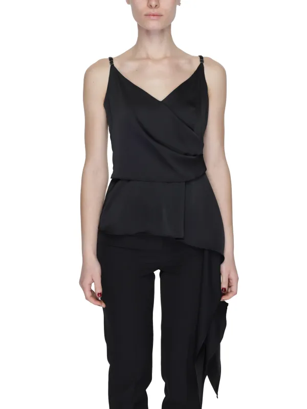 Schwarzes Tanktop und Hosen-Set