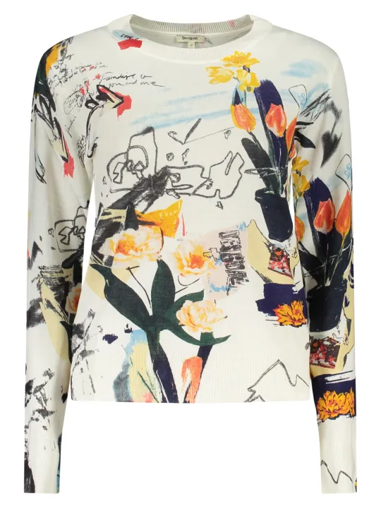 Desigual Damen Langarm-T-Shirt Weiß | online kaufen