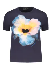 Desigual Damen T-Shirt Blau mieten - Flex-Fashion Verleih