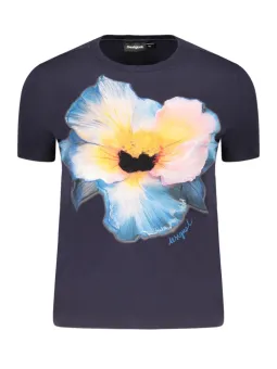 Desigual Damen T-Shirt Blau mieten - Flex-Fashion Verleih