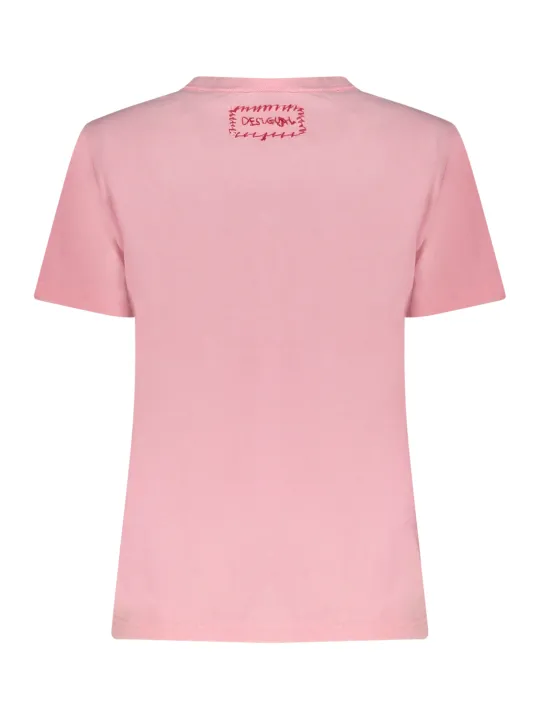 Desigual Damen T-Shirt Rosa mieten | Flex-Fashion Verleih
