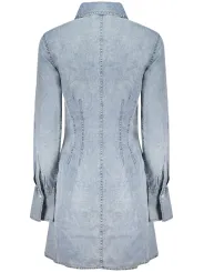 Hellblaues Desigual Damenkleid mieten - Flex-Fashion Verleih