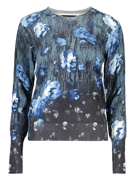 Miete Desigual Damen Langarmshirt Blau - Flex-Fashion Verleih