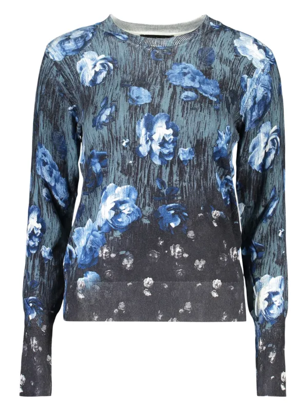 Miete Desigual Damen Langarmshirt Blau - Flex-Fashion Verleih