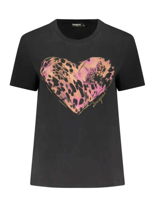 Desigual Damen T-Shirt Schwarz mieten - Flex-Fashion Verleih