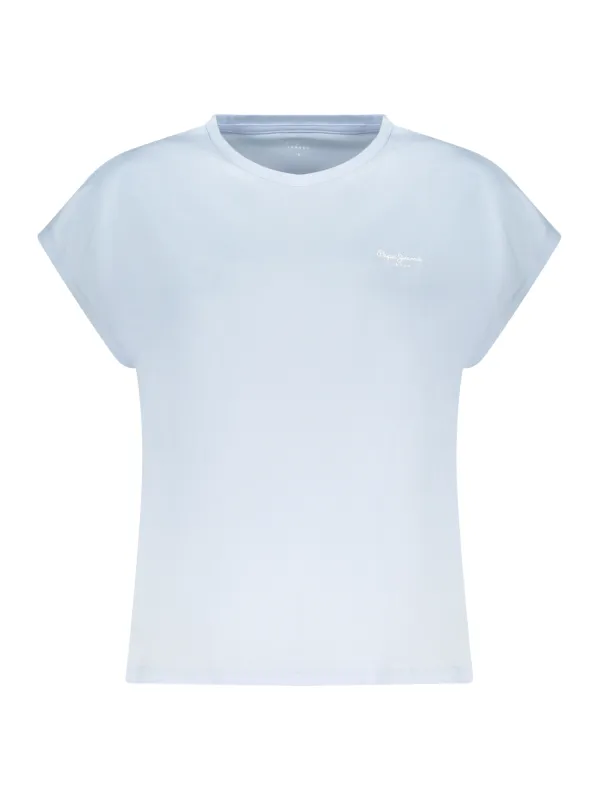Pepe Jeans Damen T-Shirt Hellblau mieten bei Flex-Fashion