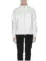 Leichte weiße Windbreakerjacke mit Reißverschluss