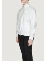 Weiße Windbreaker Jacke für Unisex