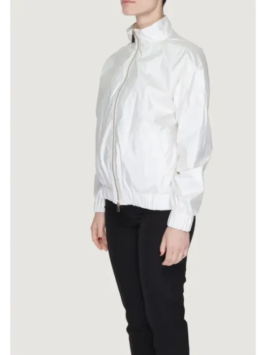 Weiße Windbreaker Jacke für Unisex