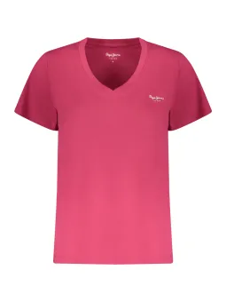 Pepe Jeans Damen Kurzarm-T-Shirt Rosa | online kaufen
