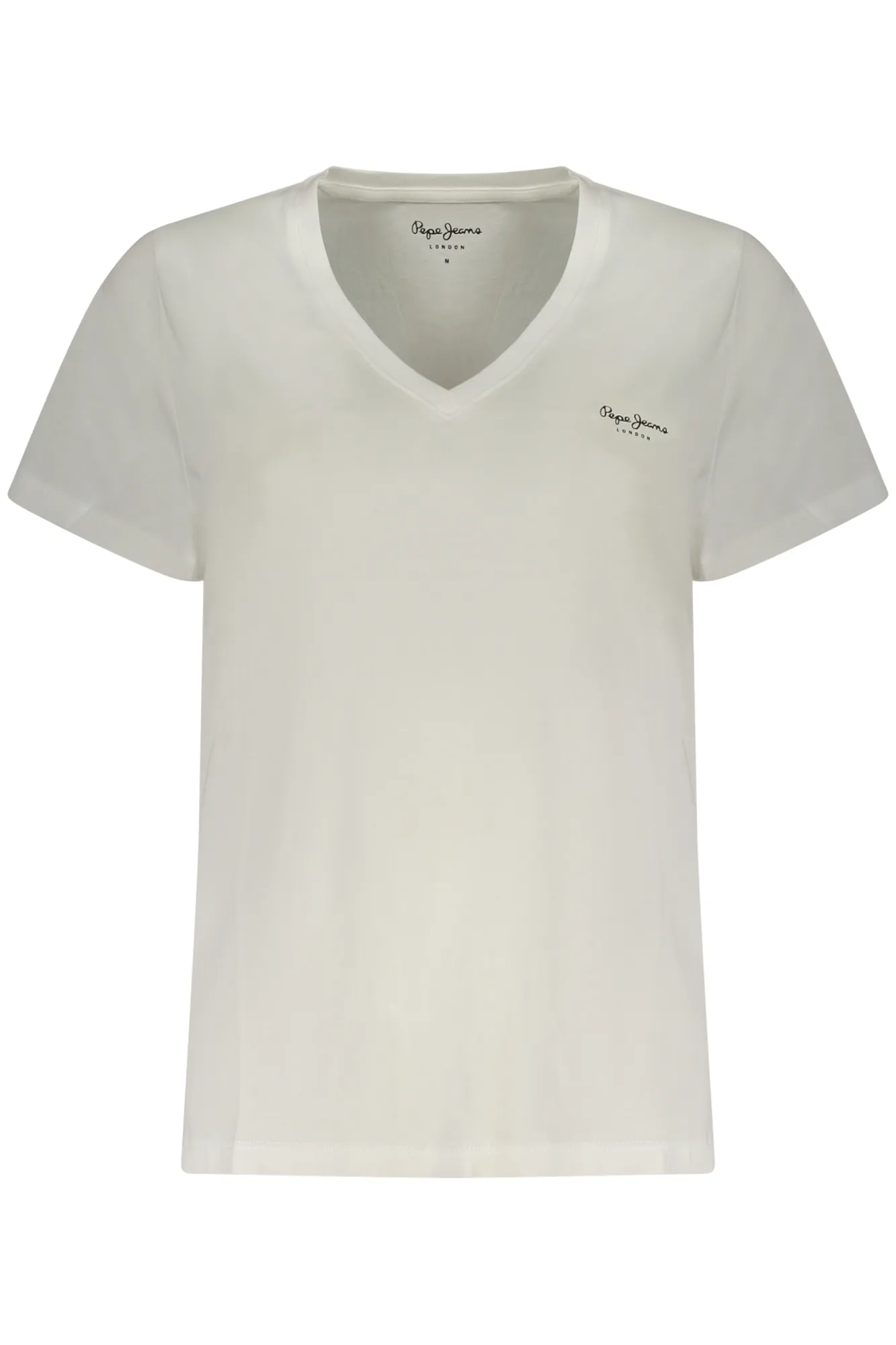 Damen Kurzarm-T-Shirt Weiß PL5000123MAEVNECK_BI800