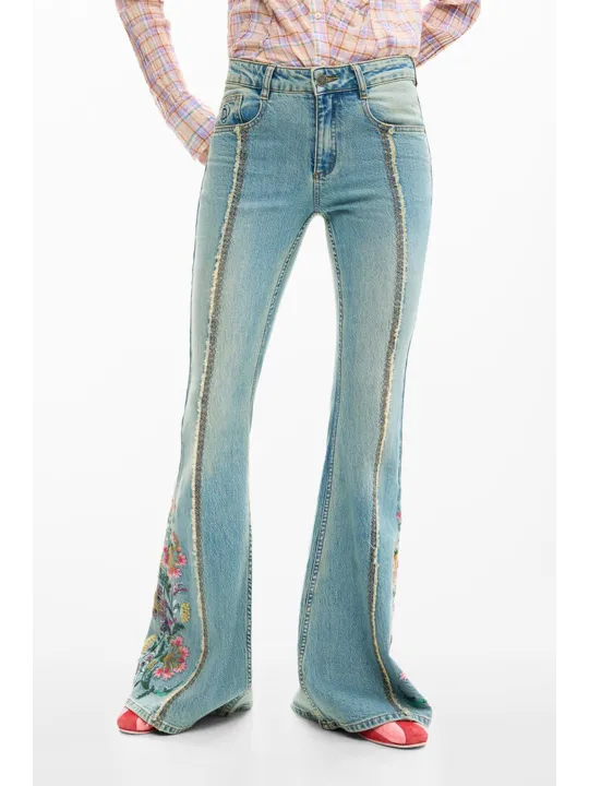 Verleih: Desigual Damen Jeans Hellblau - Flex-Fashion Mieten