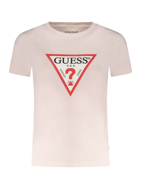 GUESS JEANS Damen T-Shirt Rosa mieten – Flex-Fashion Verleih