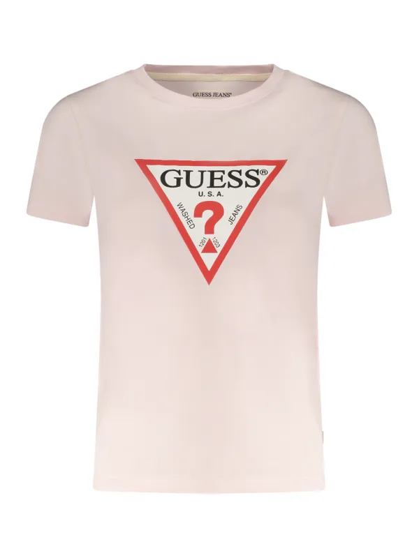 GUESS JEANS Damen T-Shirt Rosa mieten – Flex-Fashion Verleih