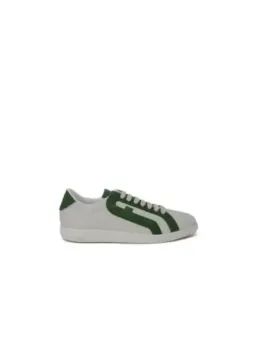 Weiße Furla Sneaker mit grünem Detail