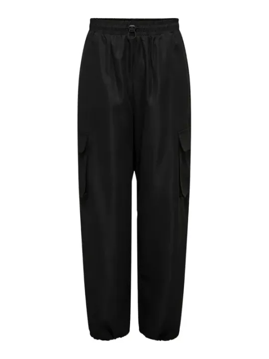 Schwarze Cargohose mit Taschen