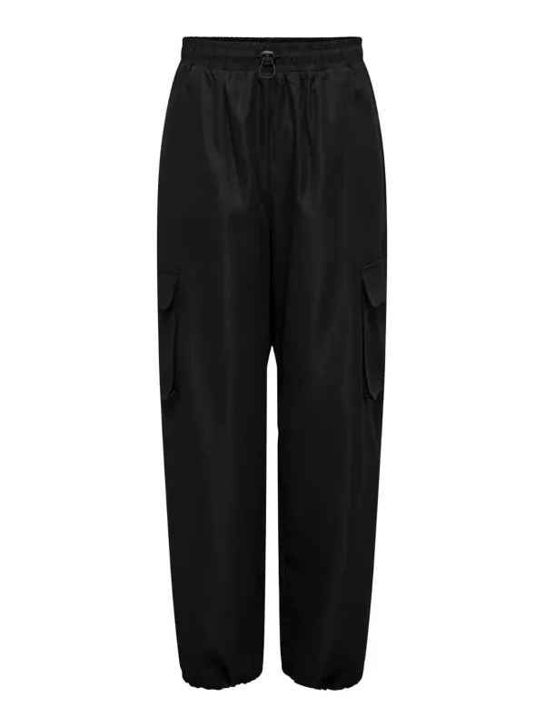 Schwarze Cargohose mit Taschen