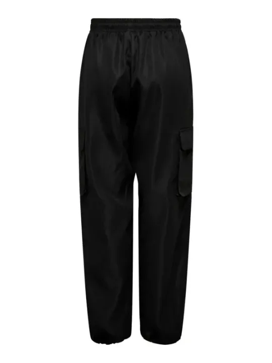 Schwarze lockere Sporthose mit Kordelzug