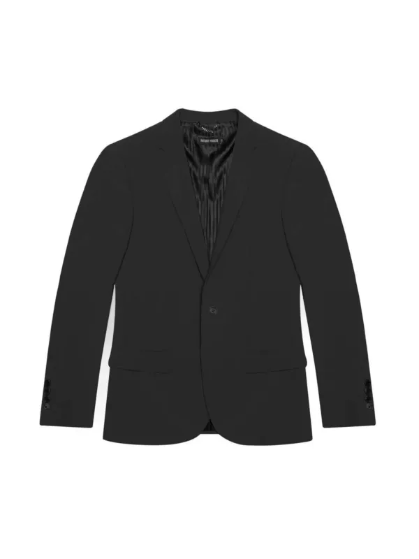 Schwarzes Herren-Sakko mit Knopf