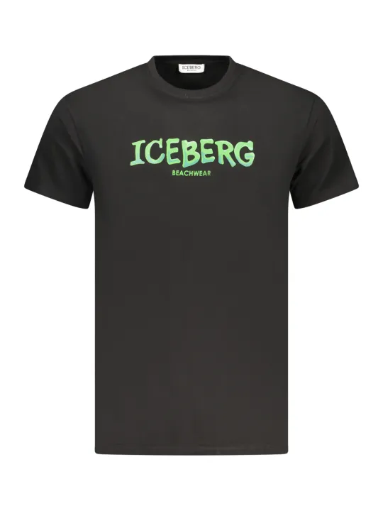 ICEBERG Herren T-Shirt Schwarz mieten | Flex-Fashion Verleih