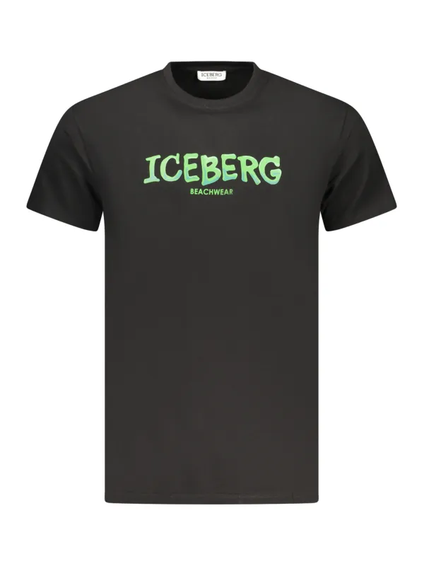 ICEBERG Herren T-Shirt Schwarz mieten | Flex-Fashion Verleih