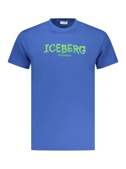 ICEBERG Herren T-Shirt Blau mieten | Flex-Fashion Verleih