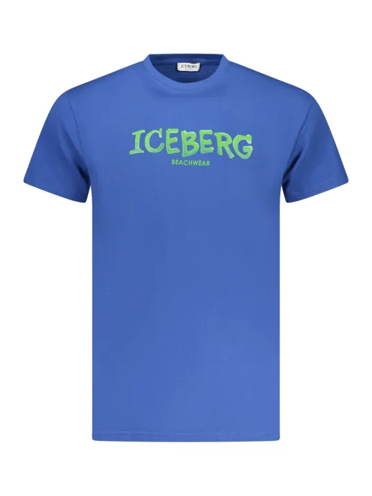 ICEBERG Herren T-Shirt Blau mieten | Flex-Fashion Verleih