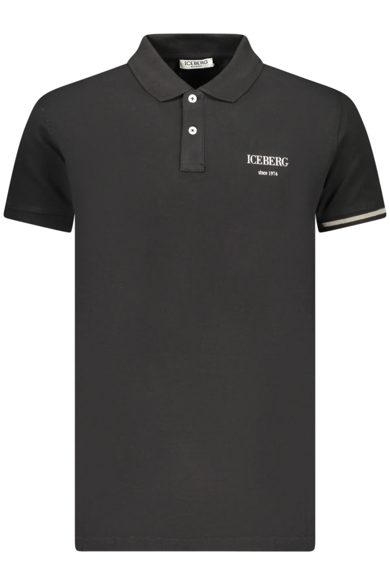 Herren Poloshirt Schwarz ICE25MPL01_NEBLACK