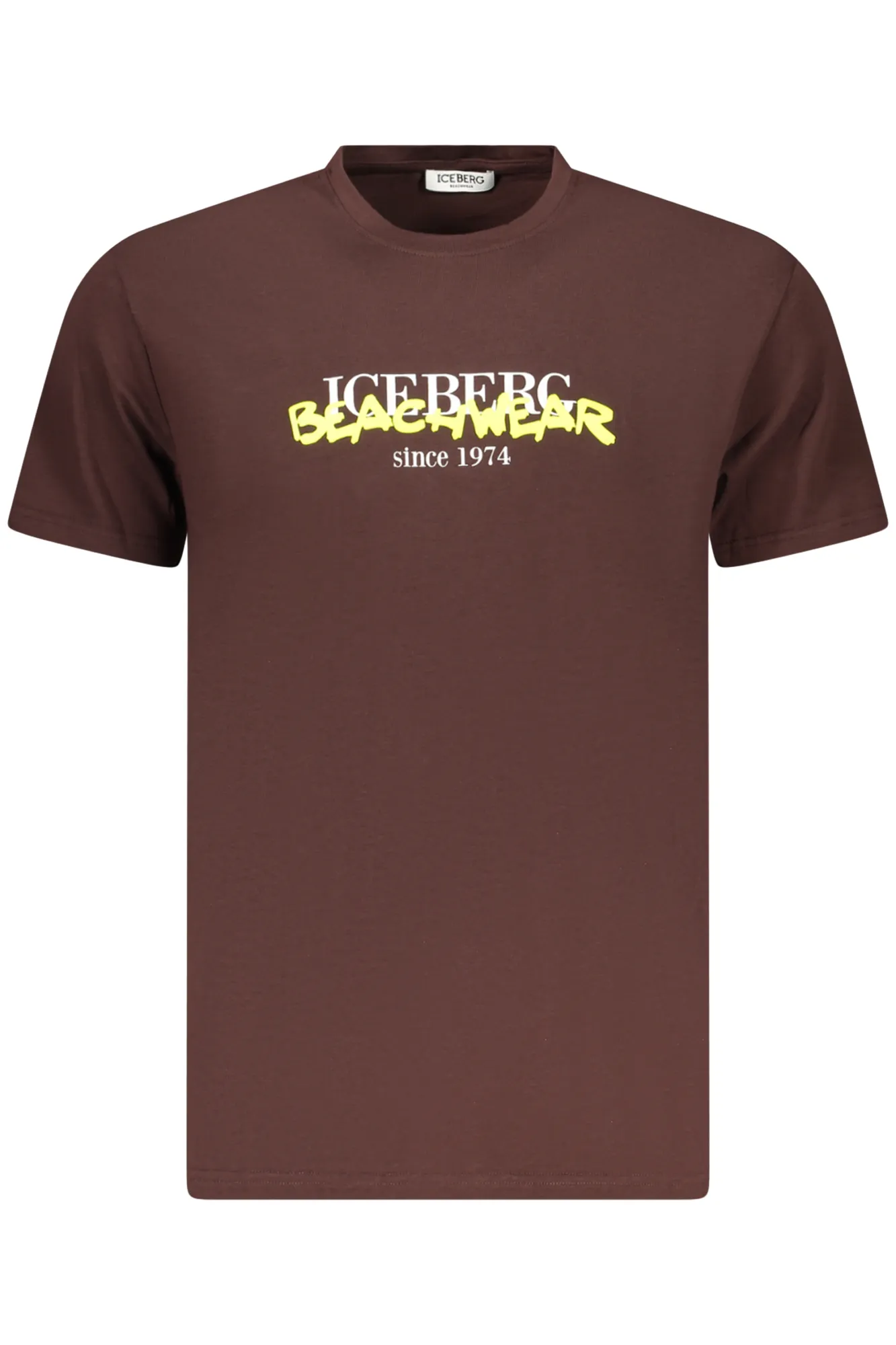 Herren Kurzarm-T-Shirt Braun ICE3MTS01_MABROWN