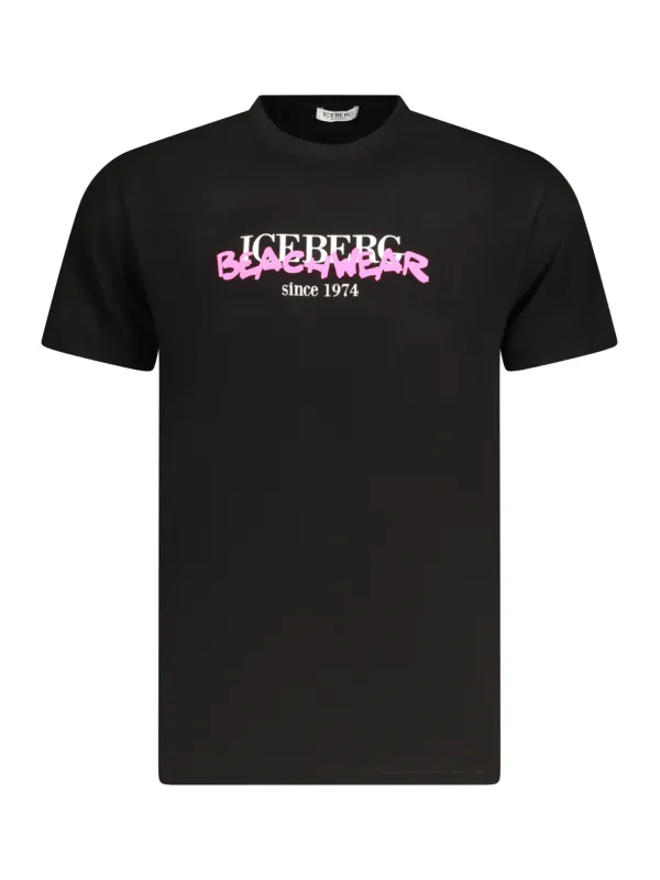 ICEBERG Herren T-Shirt Schwarz mieten | Flex-Fashion Verleih