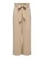 Beige Hosen mit Schleifen Detail