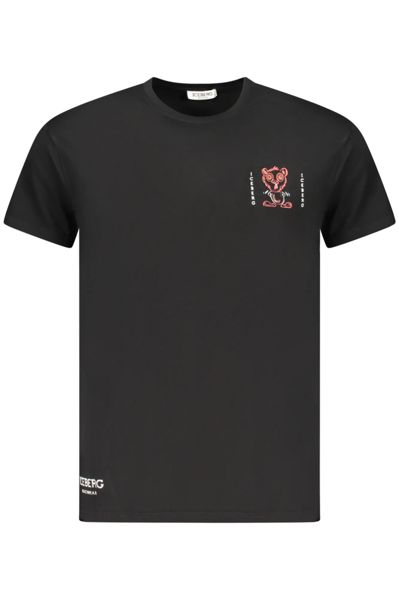 Herren Kurzarm-T-Shirt Schwarz ICE25MTS02_NEBLACK