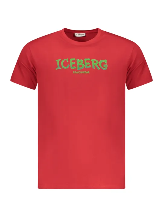 ICEBERG Herren T-Shirt Rot mieten | Flex-Fashion Verleih