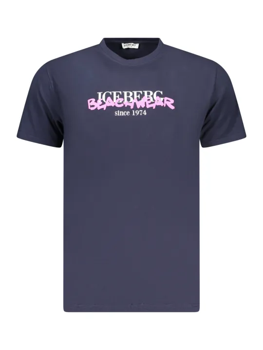 ICEBERG Herren T-Shirt Blau mieten - Flex-Fashion Verleih