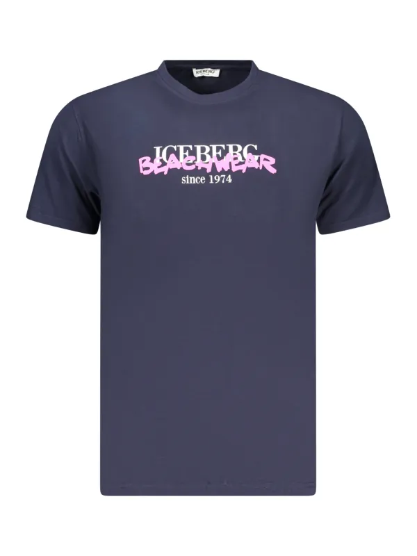 ICEBERG Herren T-Shirt Blau mieten - Flex-Fashion Verleih