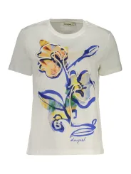 Desigual Damen T-Shirt Weiß mieten | Flex-Fashion Verleih