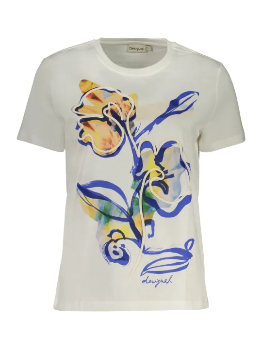 Desigual Damen T-Shirt Weiß mieten | Flex-Fashion Verleih