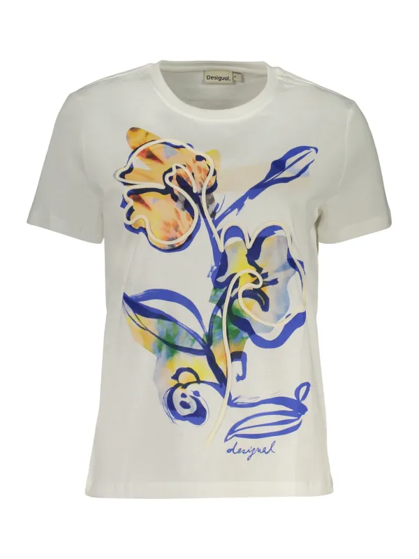 Desigual Damen T-Shirt Weiß mieten | Flex-Fashion Verleih