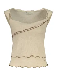 Desigual Damen Tanktop Beige mieten - Flex-Fashion Verleih
