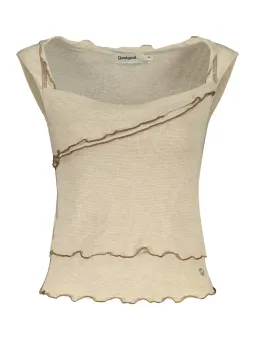 Desigual Damen Tanktop Beige mieten - Flex-Fashion Verleih