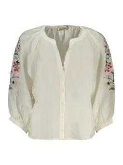 Desigual Damen Hemd mieten - Weiß, Gr. XS-XL, Flex-Fashion