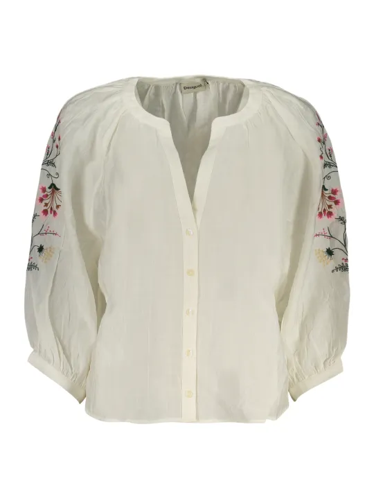 Desigual Damen Hemd mieten - Weiß, Gr. XS-XL, Flex-Fashion