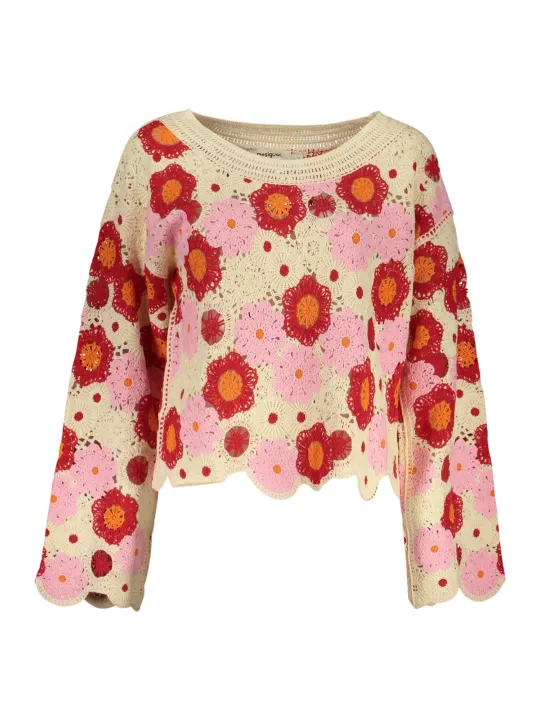 Desigual Damen T-Shirt Beige mieten | Flex-Fashion Verleih