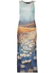 Desigual Damenkleid Hellblau mieten | Flex-Fashion Verleih