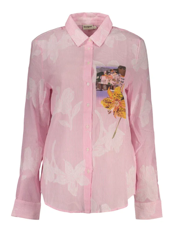 Desigual Damen Hemd Rosa mieten - Flex-Fashion Verleih-Shop