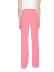 Pinke, weite Hosen mit hoher Taille