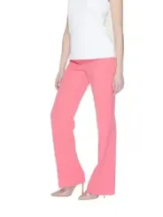 Helle rosa Bootcut-Stretchhose Silence