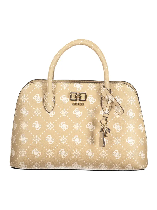 GUESS JEANS Logo-Tasche Beige mieten bei Flex-Fashion
