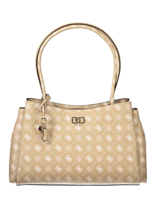 GUESS JEANS Damen Logo-Tasche Beige mieten | Flex-Fashion