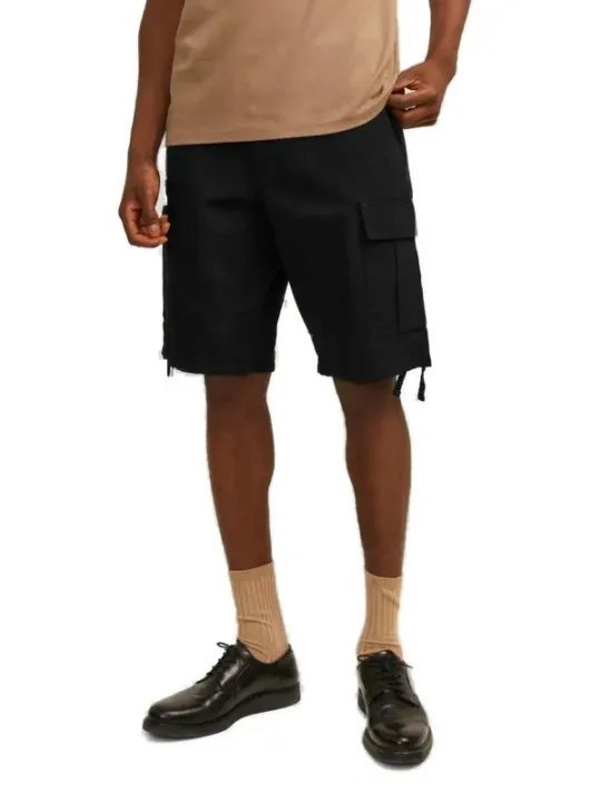 Jack & Jones schwarze Cargo-Shorts